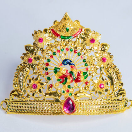 Gold Plated Ganesh Mukut small