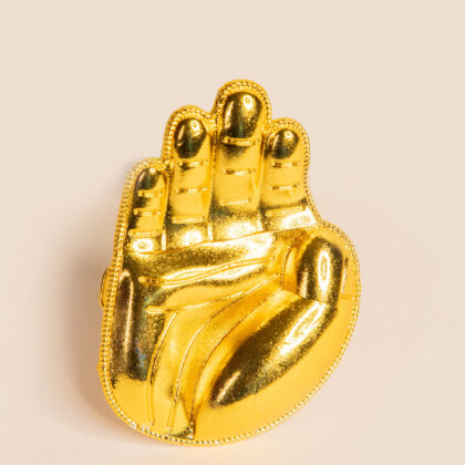 Gold Plated Ganpati Aashirvad Hath