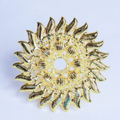 Gold Plated Sudarshan Chakra medium