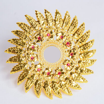 Gold Plated Sudarshan Chakra medium