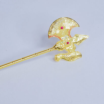 Gold Plated Ganesh Parshu 15cm