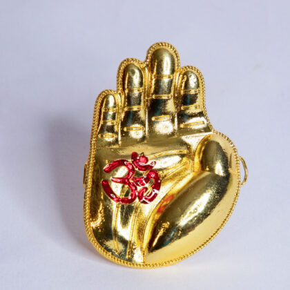 Gold Plated Ganesha Om Aashirvad Hath