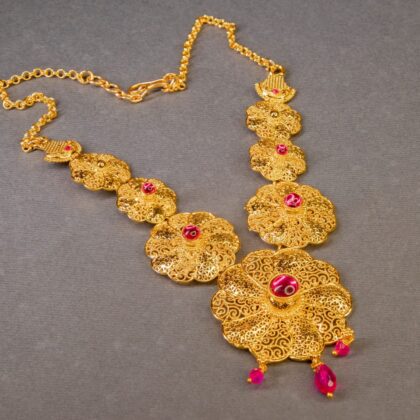 Gold Plated Pushpalata Kanthi 9 inch