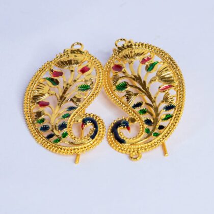 Gold Plated Ganesh Karnafule 2.5inch