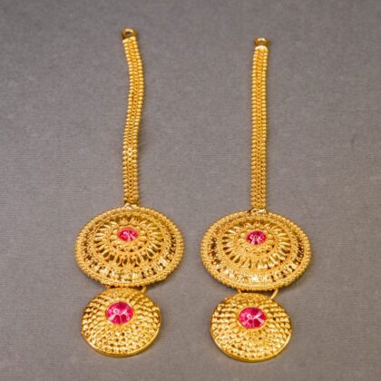 Gold Plated Paramparik Karnafule 2inch