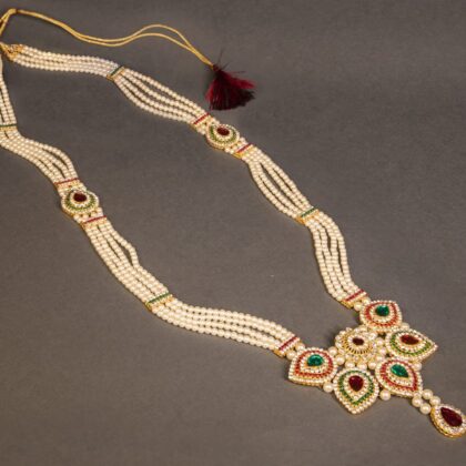 GANPATI KANTHI MULTICOLOUR PENDANT MOTI BOX