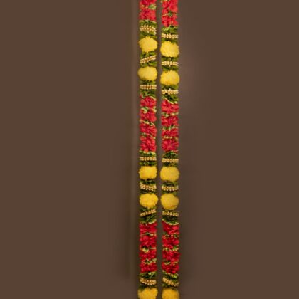 Decorative Trisha Ladi 5ft toran Red and Yellow (PC)