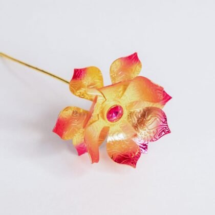 Ganesh Plated Ganesh Kamal Flower small