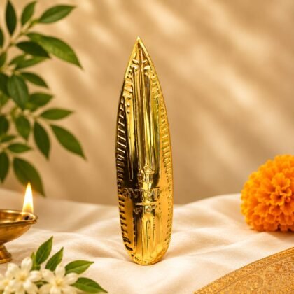 GOLD PLATED KEWDA PAN 6.5 INCH