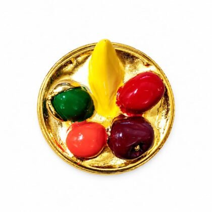 Gold Plated Fruit Dish