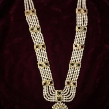 Ganesha Moti Kanthi 6lines 18 Inch