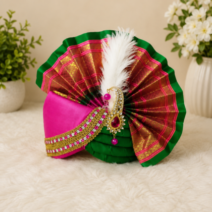 Adjustable Ganpati pheta for 1ft to 1.5ft ganpati idol