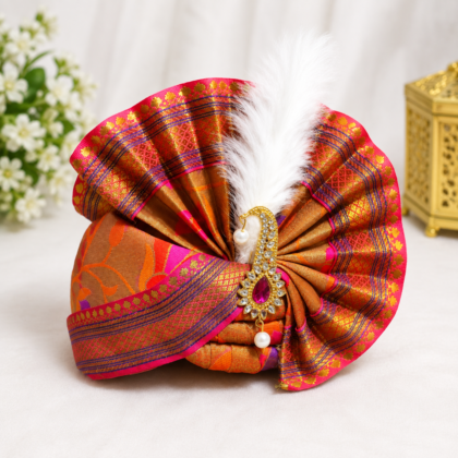 Adjustable Ganpati Pheta for 1ft to 1.5ft
