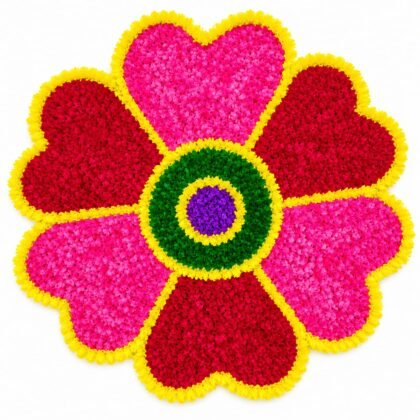 Woolen Rangoli for Diwali Decoration,Handmade Decorative 12Inch