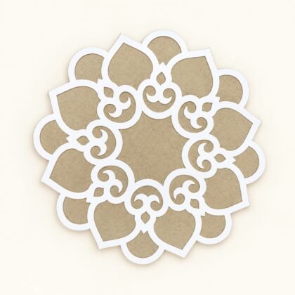 Wooden Diya Rangoli 12inch MDF Wooden Rangoli for Diwali Decoration
