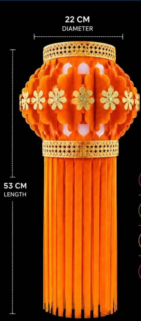 Traditional MID Velvet Karanji Latern