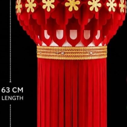 Traditional Big Velvet Karanji Lantern