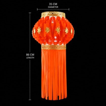 Traditional Jumbo Orange Karanji Lantern