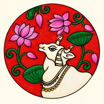 Readymade Vasu Baras Rangoli (6*6Inches)
