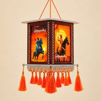 Ch. Shivaji Maharaj MDF Kandil 9Inch